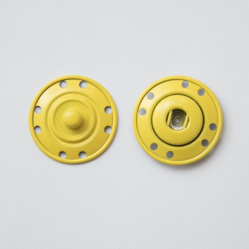 Trykk knapp - gul 2,5cm