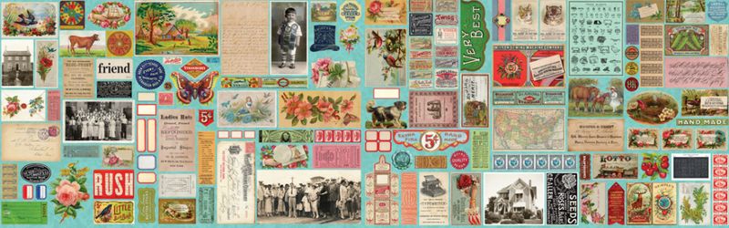 Gamle kort og bilder - mint
