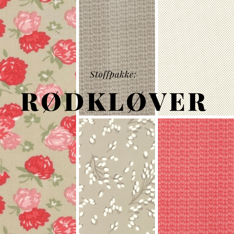 Rødkløver - stoffpakke utsolgt