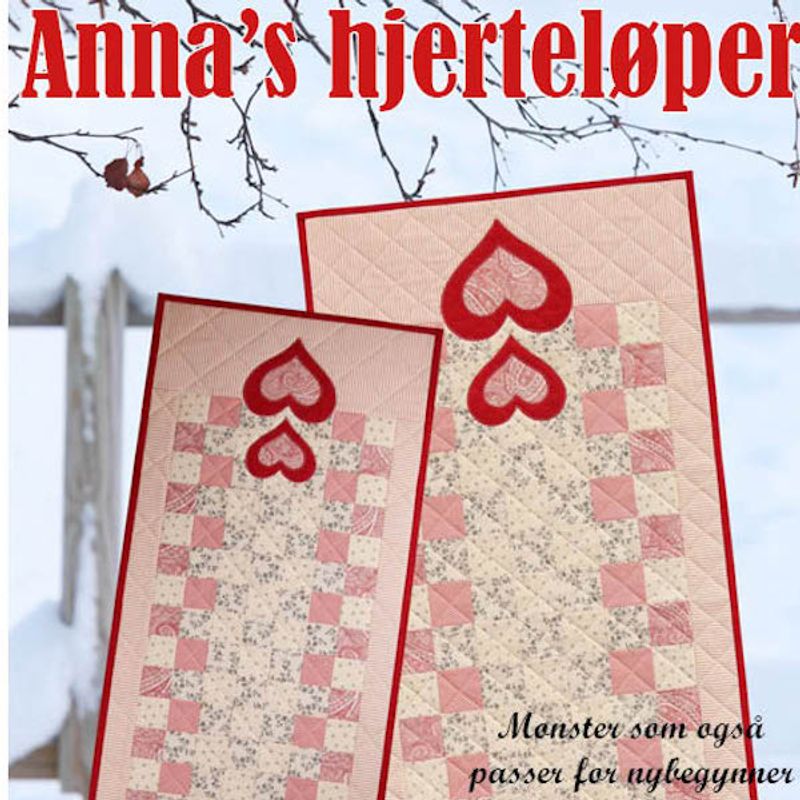 Annas hjerteløper - Materialpakke til 1 løper