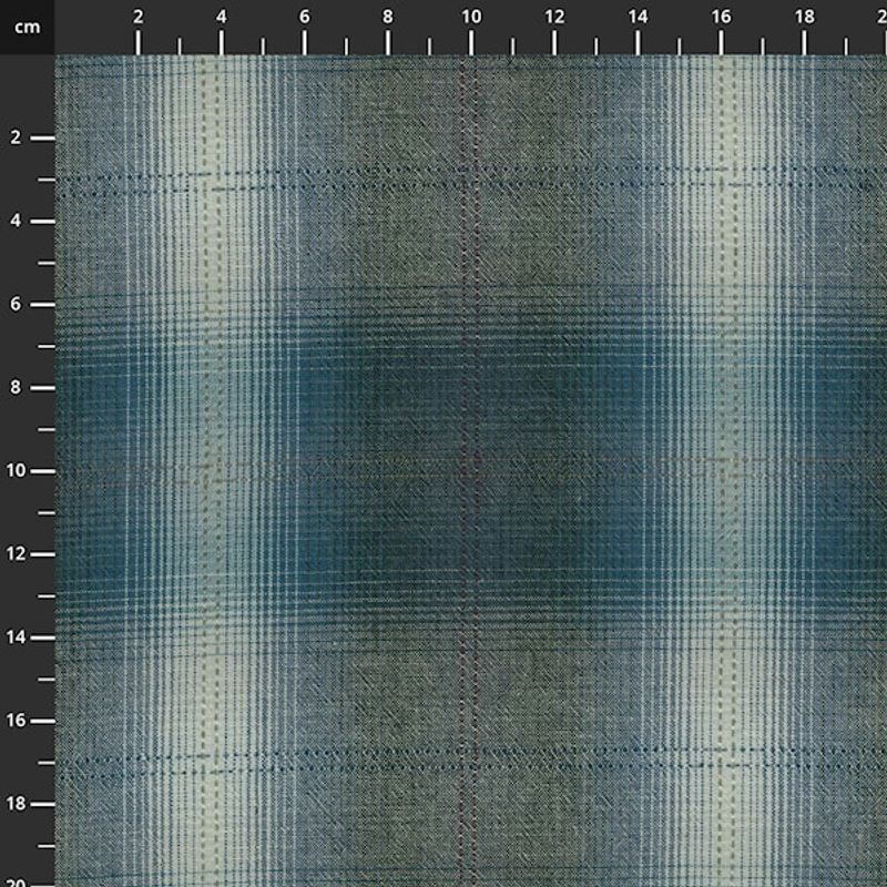 Tochio Yarn dyed  - ruter i mørk blå og grå