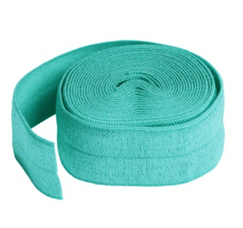 ByAnnie Fold-over / Elastisk skråband - Turkis
