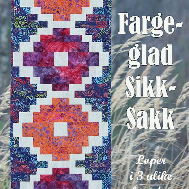 Fargeglad Sikk-Sakk - mønster på løper