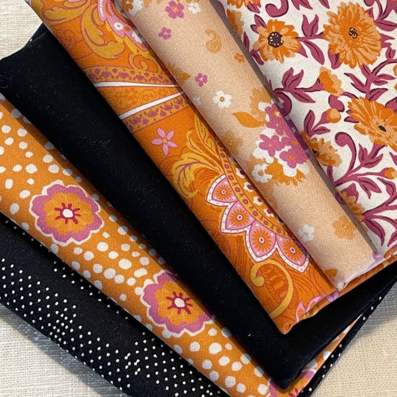 Solblomst - stor løper (Oransje) - (myQuilt 2/2022)