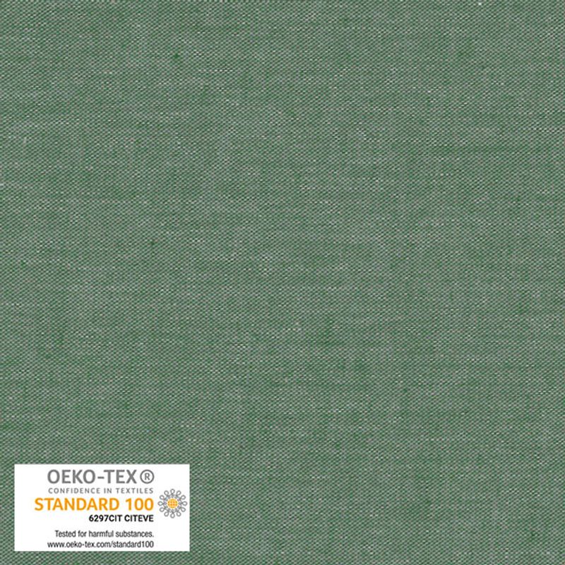 Chambray vevd -lys grønn