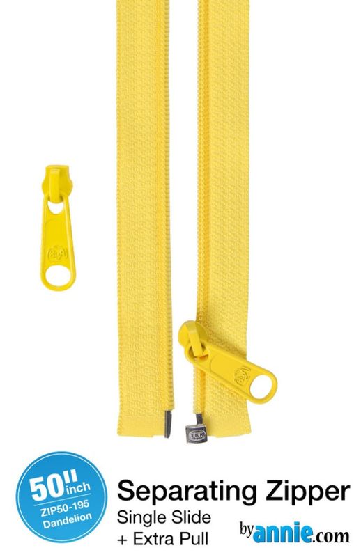 By Annie Delbar/ Separating Zipper DANDELION - 50
