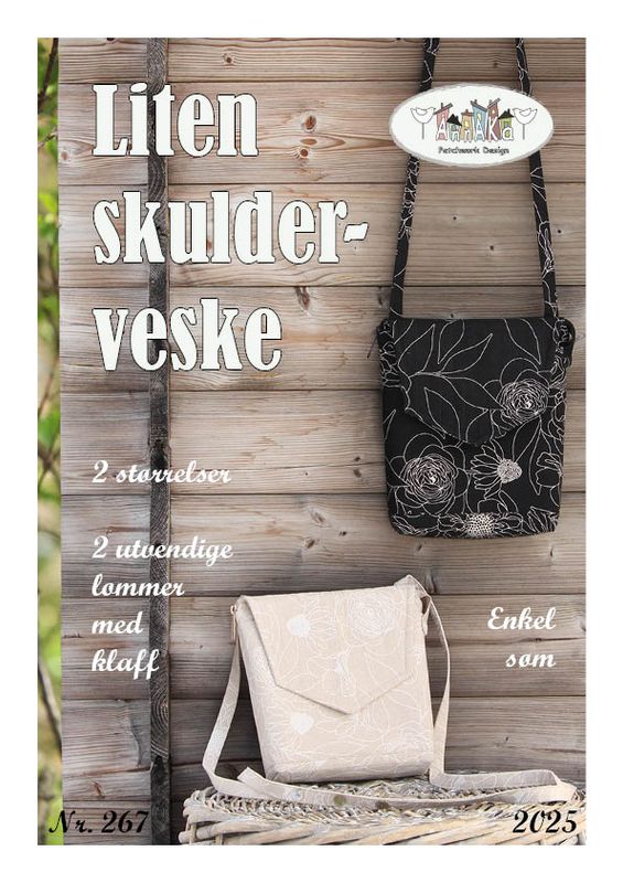 Liten skulderveske - mønster